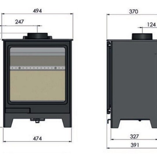 Hunter Herald Allure Green Man Stoves