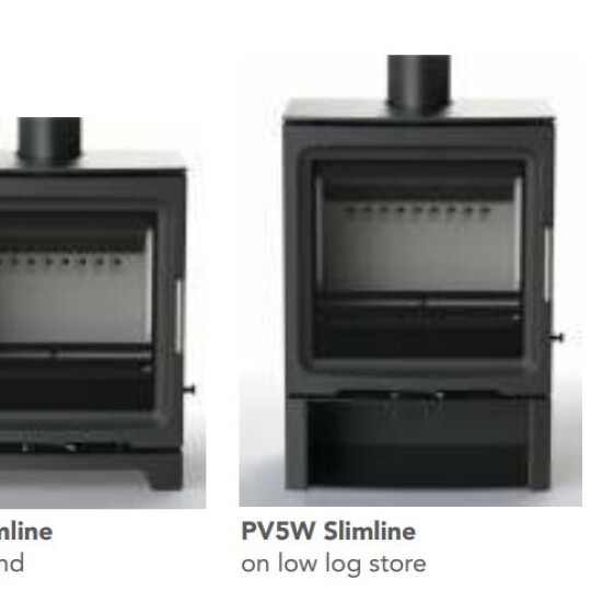 Purevision Pv W Slimline Multi Fuel Stove Green Man Stoves